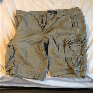 Tan cargo shorts